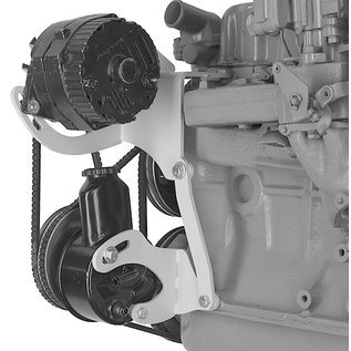 Alan Grove Components Alt & PS Bracket 1963-74 230/250 Chevy Six Cylinder - 602L