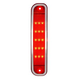 United Pacific 15 LED Front Side Marker Light W/ SS Trim - 73-80 Chevy & GMC Truck - Red - 110713