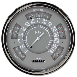 Classic Instruments 49-50 Chevy Car Instruments Gray