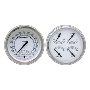 Classic Instruments 51-52 Chevy Car Instruments - Classic White