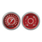Classic Instruments 51-52 Chevy Car Instruments- V8 Red Steelie
