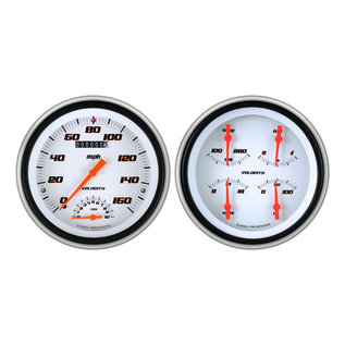 Classic Instruments 51-52 Chevy Car Instruments - Velocity White