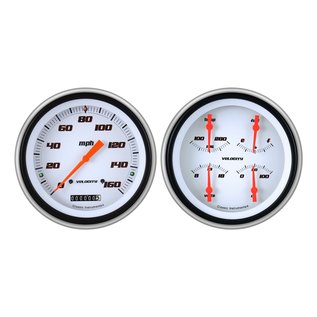 Classic Instruments 51-52 Chevy Car Instruments - Velocity White