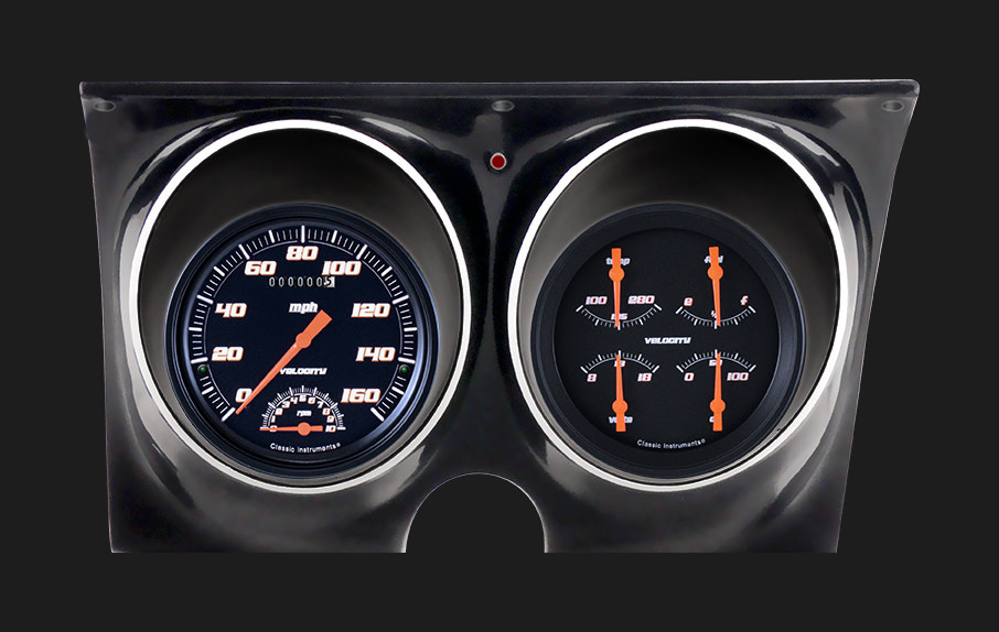 67 68 Camaro Instruments Velocity Black CAM67VSB Affordable