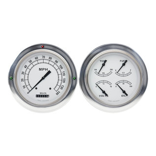 Classic Instruments 54-55 Chevy Truck Instruments - Classic White