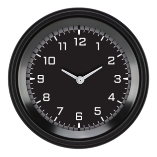 Classic Instruments 3 ⅜” Clock - AutoCross Gray - AX93GBLF
