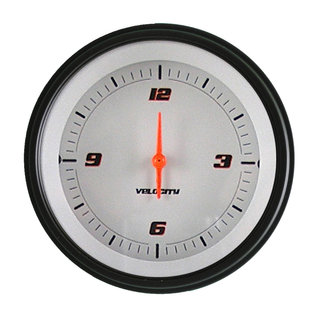 Classic Instruments 3 ⅜” Clock - Velocity White - VS93WBLF