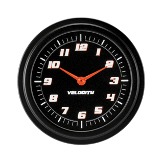 Classic Instruments 2 ⅝” Clock - Velocity Black Series - VS92BBLF