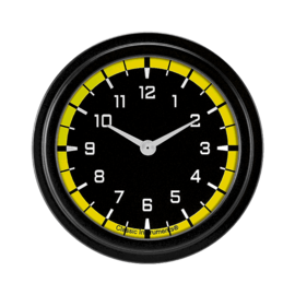 Classic Instruments 2 ⅝” Clock - AutoCross Yellow - AX92YBLF