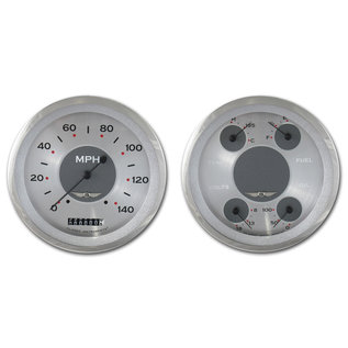 Classic Instruments 2 Gauge Set - 4 5/8" Speedometer & Quad - All American Series - AW52SRC