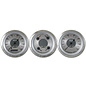 Classic Instruments 3 Gauge Set - 3 3/8" Speedo, Tach & Quad Gauges - All American Series - AW03SRC