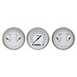 Classic Instruments 3 Gauge Set - 3 3/8" Speedo & Two 3 3/8” Duals - Classic White Series - CW04SLF