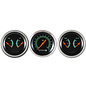 Classic Instruments 3 Gauge Set - 3 3/8" Speedo & Two 3 3/8” Duals - G-Stock Series