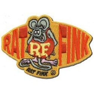 Mooneyes Rat Fink Orange Patch - RF 49