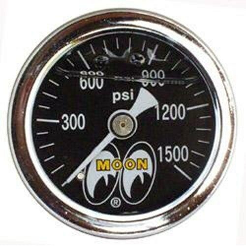 Moon Eyes 0-15 PSI 1-1/2 Liquid Filled Fuel Pressure Gauge - CP Performance