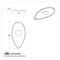 United Pacific 1938-39 Flush Mount Tail Light Pad Gasket Set- FTL3839-1 - Pair