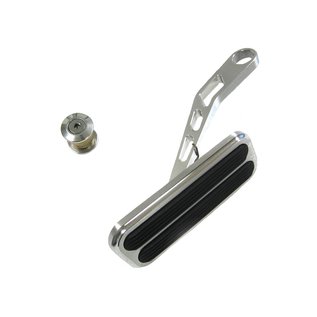 Lokar Drive By Wire XL Billet Throttle Pedal With Rubber Inserts