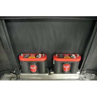 Johnson’s Hot Rod Shop Battery Mounts - 6V Optima - Machine Finished - 210-003