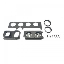Vintage Air 1970 - 81 Firebird OEM-Style In-Dash Louver Kit Black Anodized Bezels - 623242