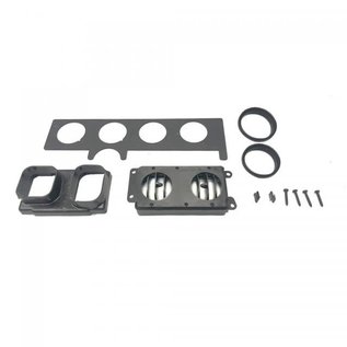 Vintage Air 1970 - 81 Firebird OEM-Style In-Dash Louver Kit Black Anodized Bezels - 623242