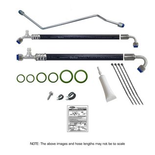 Vintage Air 1970-74 Barracuda/Cuda/Challenger W/ Factory Air Gen IV SureFit™ Standard Barrier Modified Hose Kit - 534074-PMA