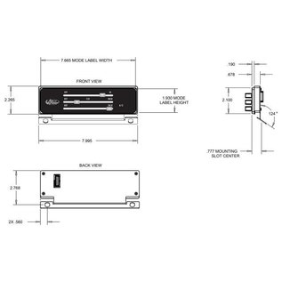 Vintage Air 1967-72 Chevrolet Pickup Control Panel Kit - Black  - 473081