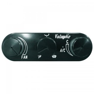 Vintage Air 61-66 F-100 Gen IV & 5 SureFit™ Control Panel Upgrade Kit Black Anodized - 491645