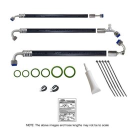 Vintage Air 1968-83 FJ40 Land Cruiser Gen IV SureFit™ Standard Barrier Modified Hose Kit Ultra-High-Performance Blower - 541213