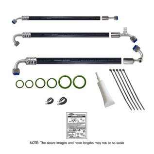 Vintage Air 1968-83 FJ40 Land Cruiser Gen IV SureFit™ Standard Barrier Modified Hose Kit Ultra-High-Performance Blower - 541213