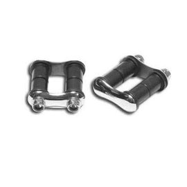 Roadster Supply Company GT2 Smoothie 2" Front Spring Shackles - Polished Stainless - AHR-60604