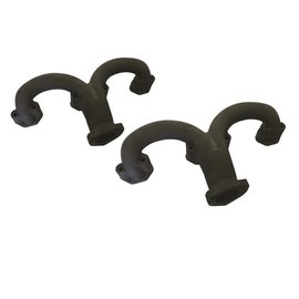 Roadster Supply Company So-Cal Small Block Chevy Rams Horn Exhaust Manifold - Black - 00164002