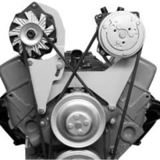 Vintage Air Small Block Chevy Short Water Pump Top Mount Passenger-Side Alternator Bracket - 15803-VCB