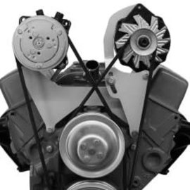 Vintage Air Small Block Chevy Short Water Pump Passenger Side Top Mount Compressor Bracket  - 15112-VCB