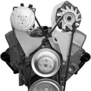 Vintage Air Small Block Chevy Long Water Pump Top-Mount Driver-Side Alternator Bracket - 15804-VCB