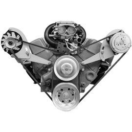 Vintage Air Small Block Chevy Short Water Pump Side-Mount Passenger Side Alternator Bracket - 15811-VCB