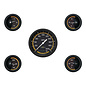 Classic Instruments 5 Gauge Set - 3 3/8" Speedo, 2 1/8" Short Sweep FOTV - AutoCross Yellow Series