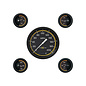 Classic Instruments 5 Gauge Set - 4 5/8” Speedo, 2 1/8" Short Sweep FOTV - AutoCross Yellow Series