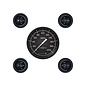 Classic Instruments 5 Gauge Set - 4 5/8” Speedo, 2 1/8" Short Sweep FOTV - AutoCross Gray Series