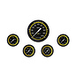 Classic Instruments 5 Gauge Set - 4 5/8” Speedo, 2 5/8” Full Sweep FOTV - AutoCross Yellow Series