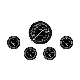 Classic Instruments 5 Gauge Set - 4 5/8” Speedo, 2 5/8” Short Sweep FOTV - AutoCross Gray Series