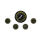 Classic Instruments 5 Gauge Set - 4 5/8” Speedo, 2 1/8” Full Sweep FOTV - AutoCross Yellow Series