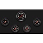 Classic Instruments 5 Gauge Set - 3 3/8" Speedo, 2 5/8” Full Sweep FOTV - Velocity Black Series
