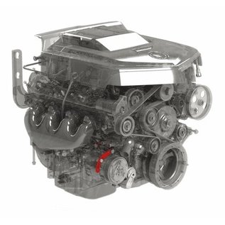 Kwik Performance AC  Bracket - Low Mount  for Corvette Balancer - SD7B10 Compressor - K10355