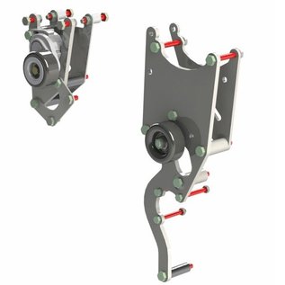 Kwik Performance AC/Alt/PS Brackets - High Mount for Corvette Balancer - 508/709 - Type II - K10232