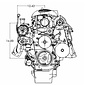 Kwik Performance Compact AC Bracket for Truck/LS3 Camaro Balancer - SD7B10 Compressor- K10291