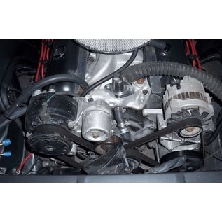 Kwik Performance BBC (66-93) Early Serpentine Conversion Kit with Crank Pulley Adapter - K10473