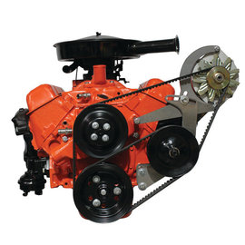 Vintage Air Small Block Chevy Short Water Pump Passenger Side Mid-Mount  Alternator & Power Steering Pump Bracket Kit - 148000