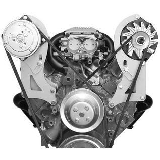 Vintage Air Small Block Chevy Vortec Long Water Pump Top-Mount Driver Side Alternator Bracket - 15152-VCB