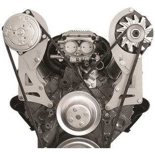 Vintage Air Small Block Chevy Tuned Port Long Water Pump Top-Mount Driver Side Alternator Bracket - 15808-VCB
