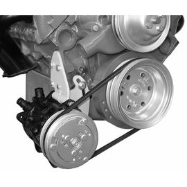 Vintage Air Small Block Chevy Short Water Pump Low-Mount Compressor Bracket - 15540-VCB